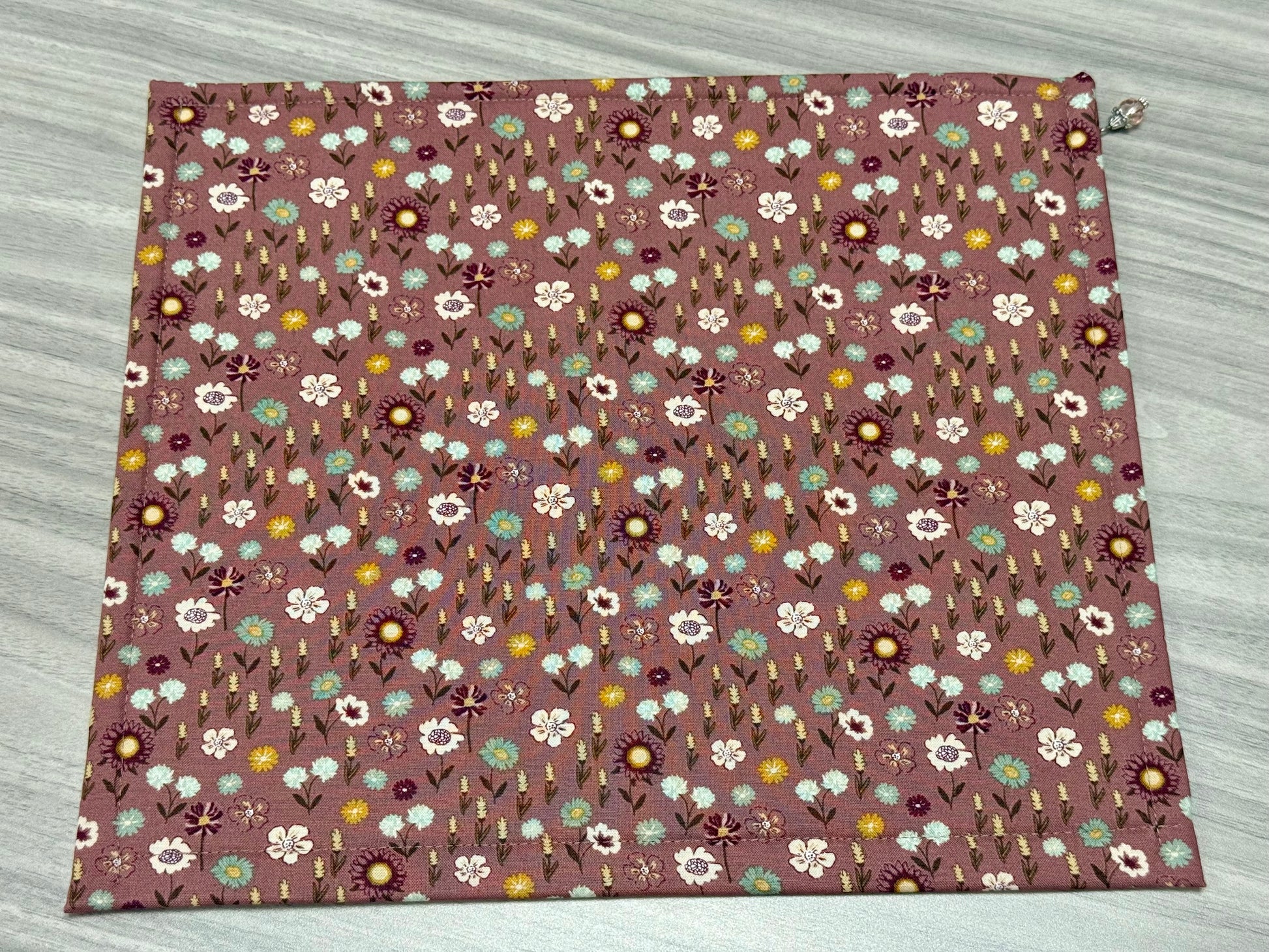 Purple Wildflower Vinyl Project Bag-Millennial Fabrics-Millennial Fabrics