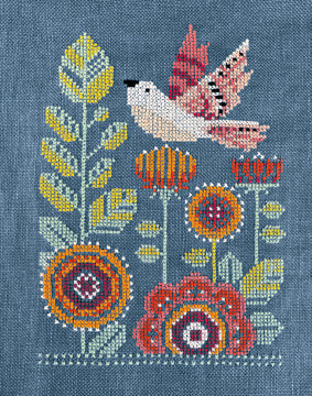 *Nashville Market 26' Preorder* Fanciful Flight by Robin Pickens-Cross Stitch-Robin Pickens-Millennial Fabrics