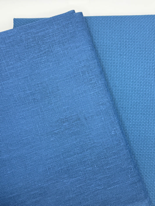 "Nordic Blue" Cross Stitch Fabric by Wichelt