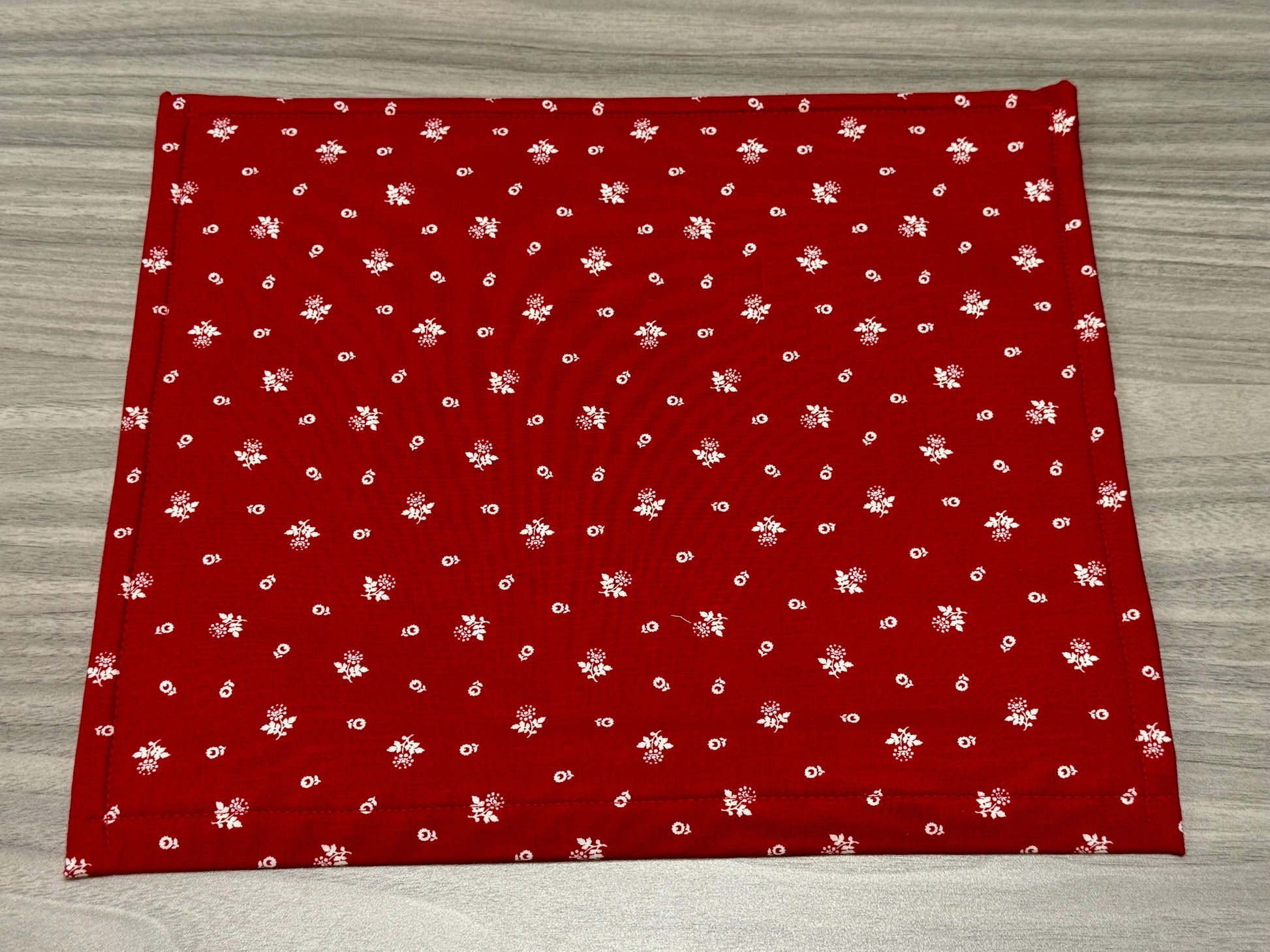 Red Floral Vinyl Project Bag-Millennial Fabrics-Millennial Fabrics
