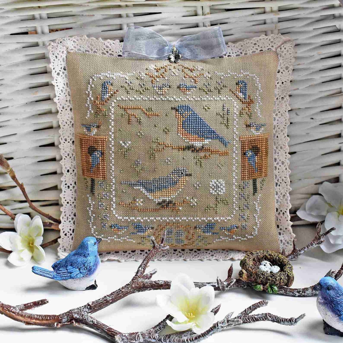 *Preorder* Eastern Bluebirds by StitchyPrincess
