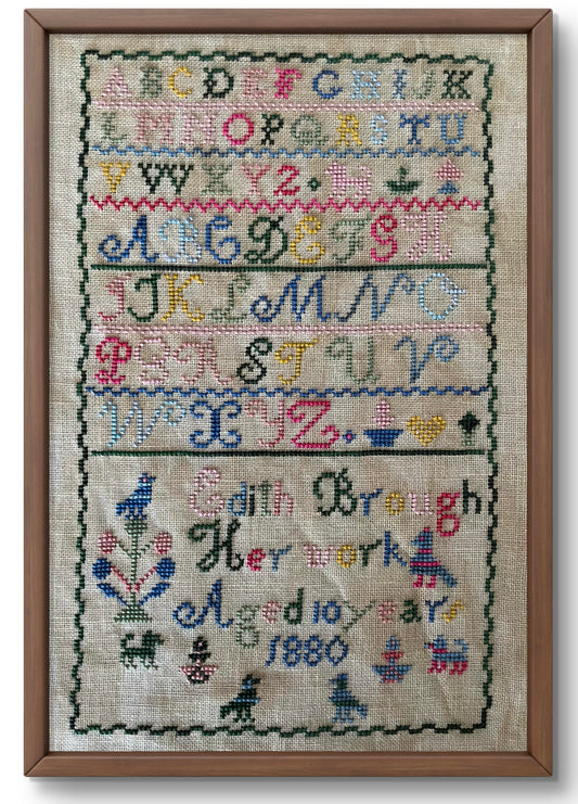 *PREORDER* Edith Brough 1880 Sampler by Romy's Creations for Needlework Marketplace