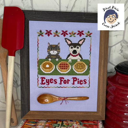 *PREORDER* Eyes for Pies by Pixie Pixel Cross Stitch for Needlework Marketplace