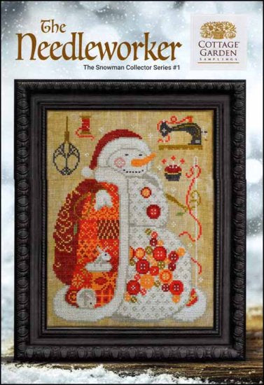 Snowman Collector Series 1: The Needleworker by Cottage Garden Samplings