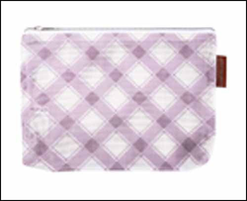 Mini Lilac Plaid Project Bag