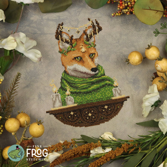 *Preorder* Fireside Fox by Fine Frog Stitching