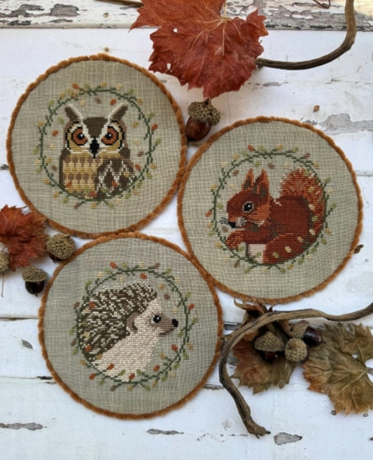 ✩Preorder✩ Fall Animals Trio by Puntini Puntini