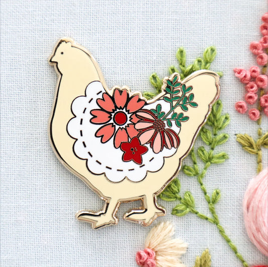 Farmhouse Floral Magnetic Needle Minder by Flamingo Toes