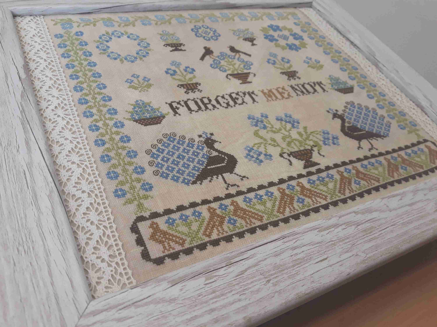 *Preorder* Forget Me Not Sampler by Vintage Tulip Designs