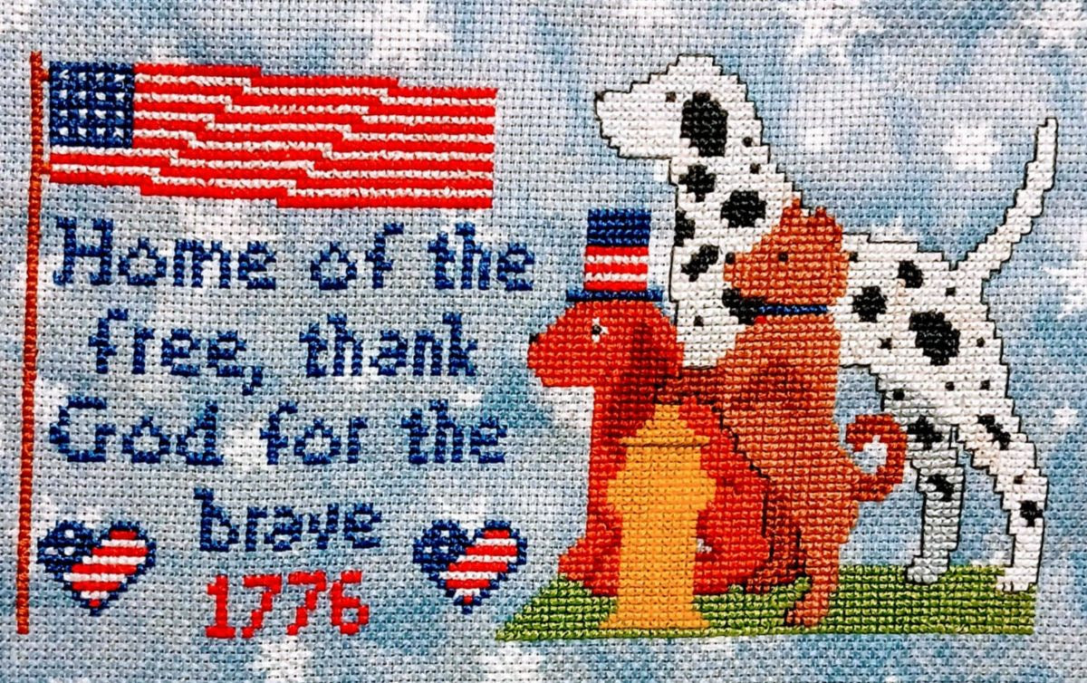 *PREORDER* Freedom Pups by Sister Lou Stitches for Needlework Marketplace