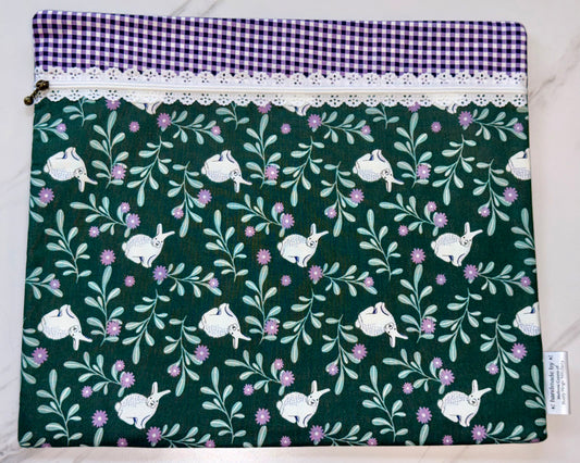 "Lavender Bunnies" Traditional Project Bag