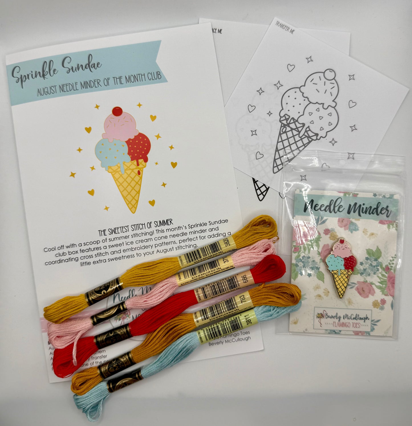 "Sprinkle Sundae" Exclusive Needleminder Box by Flamingo Toes