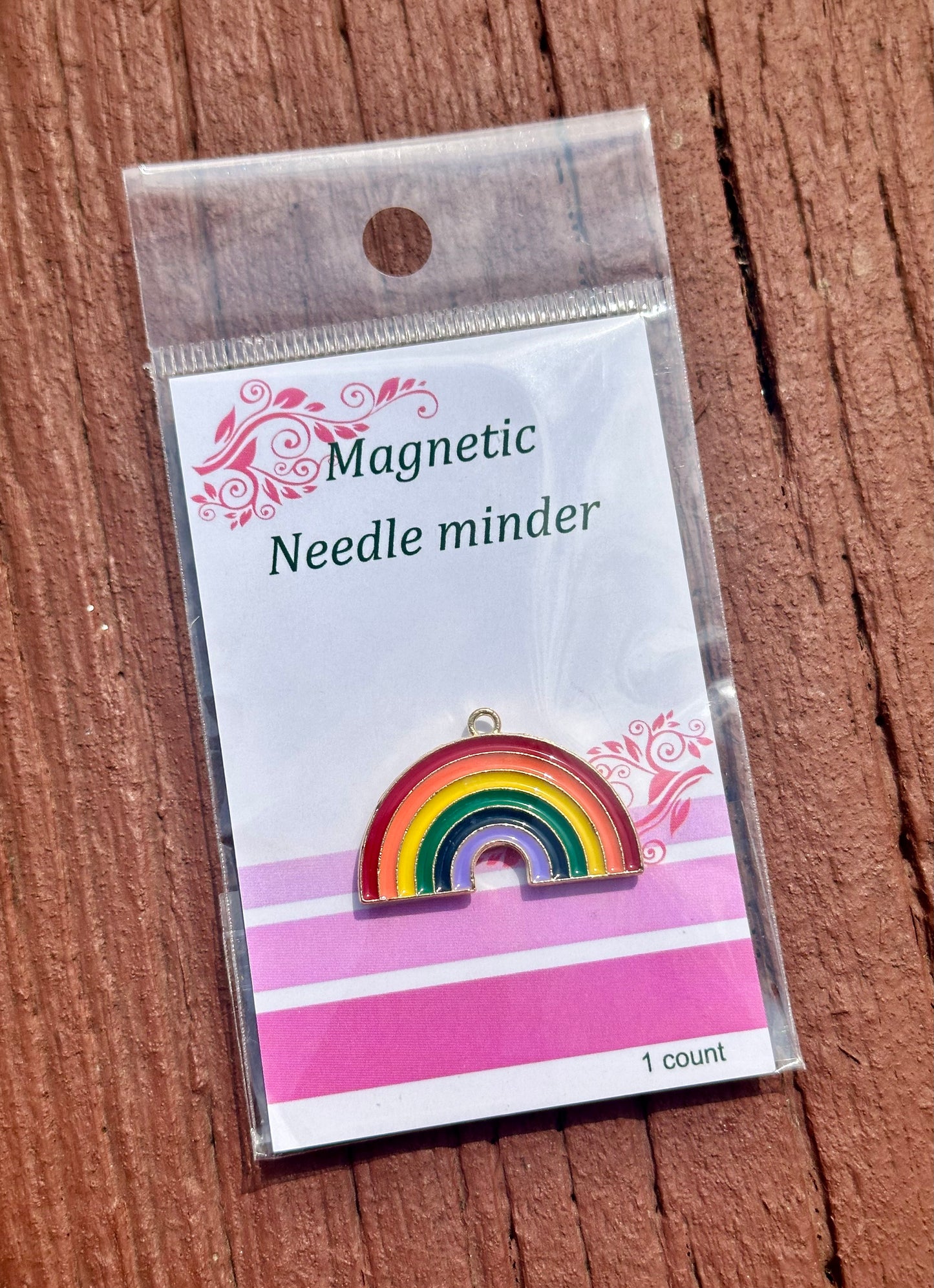 Enamel Needle Minder- Rainbow