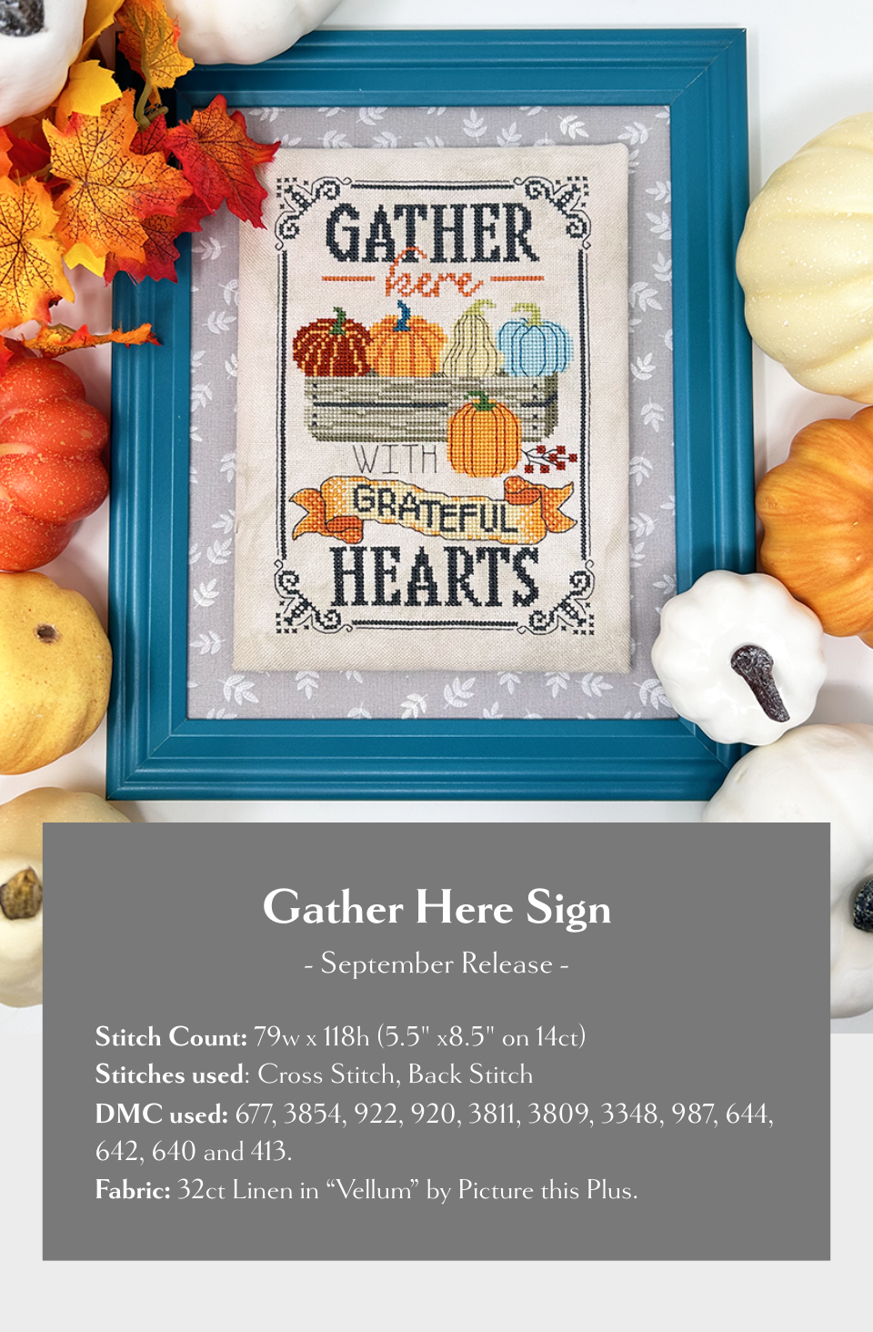 *PREORDER* Gather Here Sign by Tiny Modernist for Needlework Marketplace