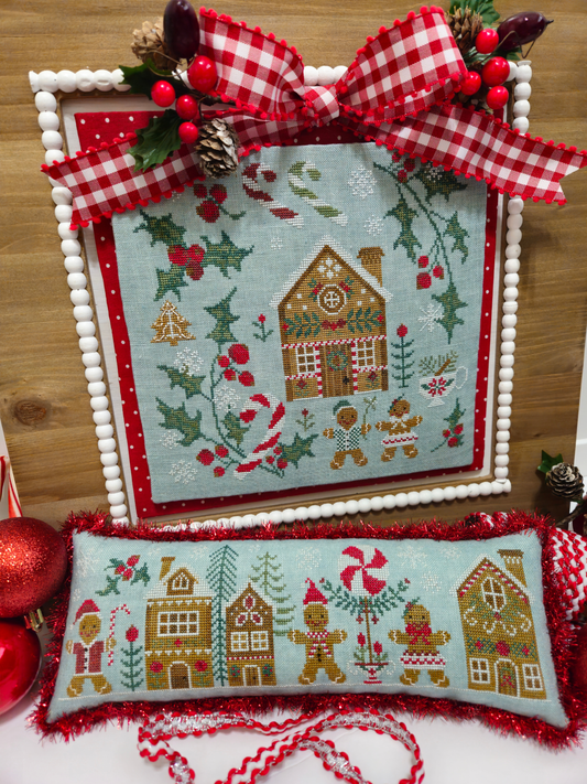 *PREORDER* Gingerbread Village Set by Quaint Rose NeedleArts for Needlework Marketplace