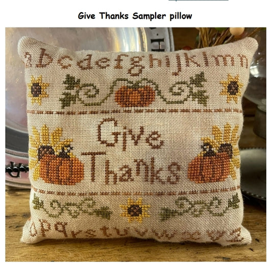 ✩Preorder✩ Give Thanks Sampler Pillow by Mani Di Donna