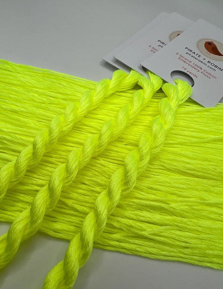 Glow Worm | 6 Strand Embroidery Floss by Pirate + Robin