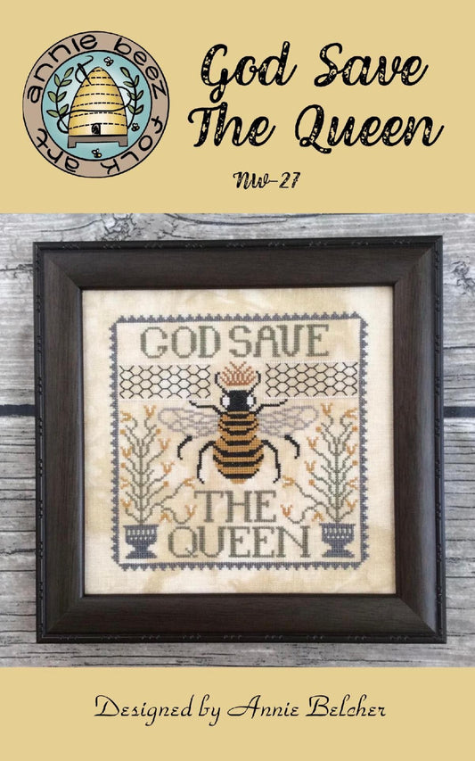 God Save The Queen by Annie Beez Folk Art