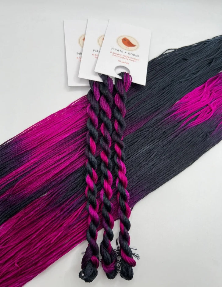 Gothic Raspberry | 6 Strand Embroidery Floss by Pirate + Robin