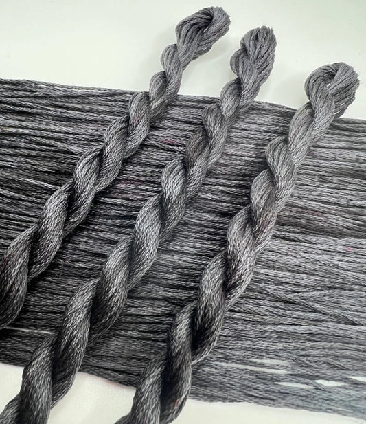 Graphite | 6 Strand Embroidery Floss by Pirate + Robin