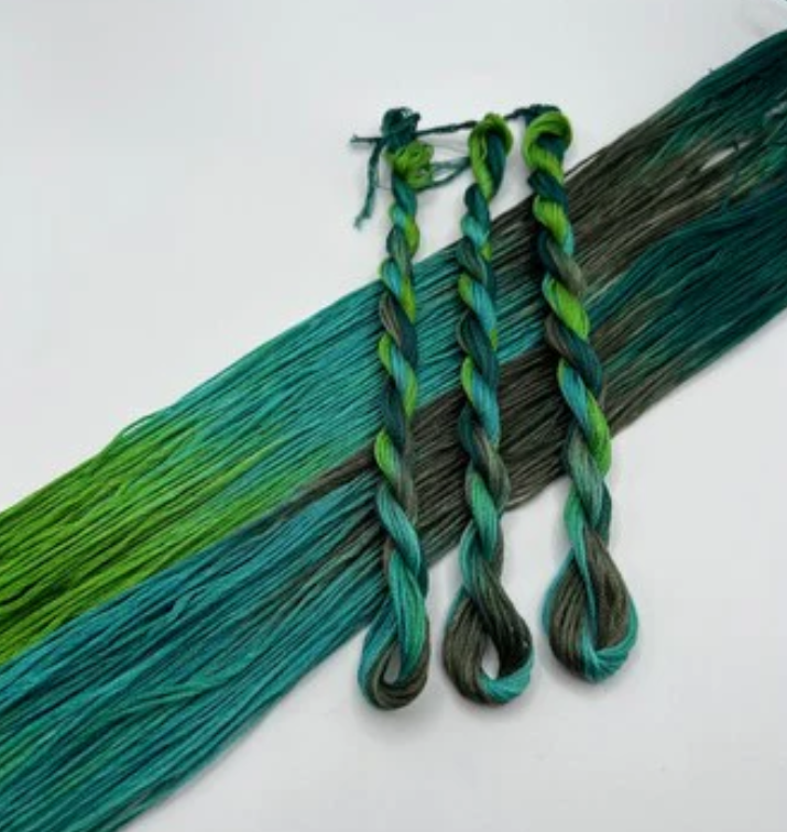 Green With Envy | 6 Strand Embroidery Floss by Pirate + Robin