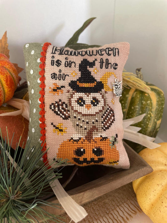 *PREORDER* Halloween Vibes Pillow by Fairy Wool in the Wood for Needlework Marketplace