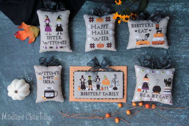 *PREORDER* Halloween Pillows by Madame Chantilly for Needlework Marketplace