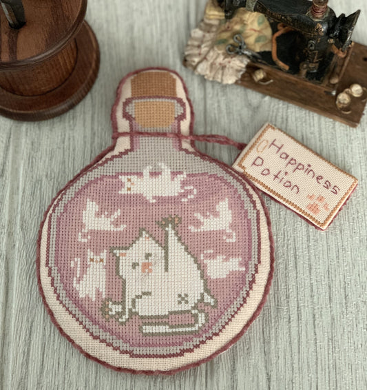 ✓ Happiness Potions by Twin Peak Primatives-Cross Stitch-Twin Peak Primitives-Millennial Fabrics