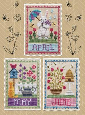 Monthly Trio: April, May, June by Waxing Moon Designs