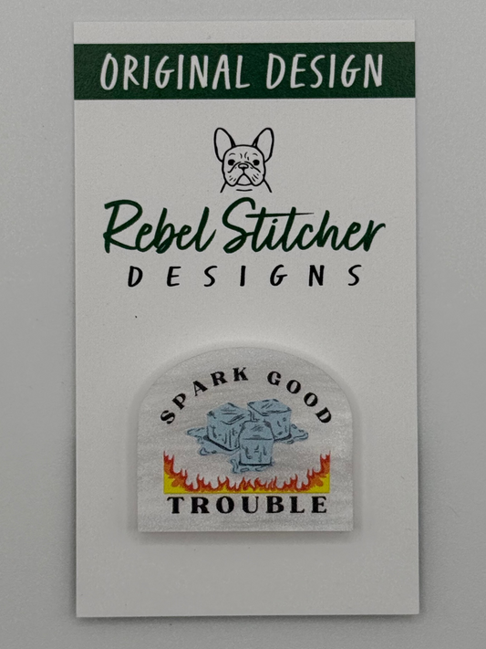 Spark Good Trouble Needle Minder by Rebel Stitcher