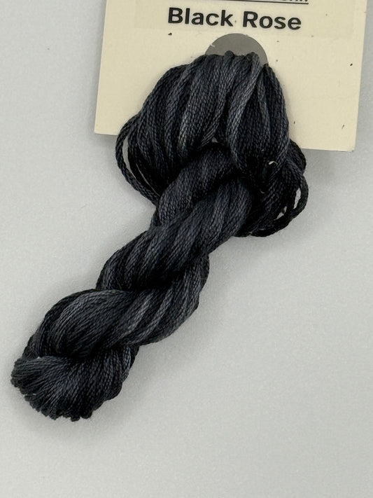 "Black Rose" 6-Strand Embroidery Silk by Treenway Silks
