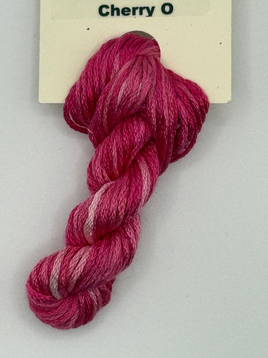 "Cherry O" 6-Strand Embroidery Silk by Treenway Silks