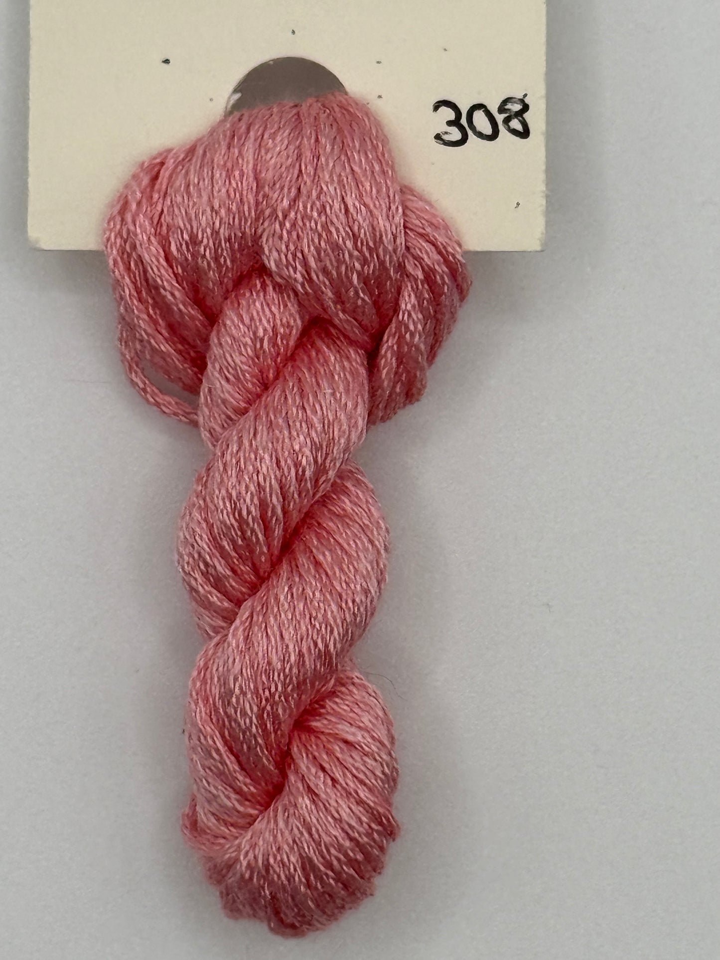 #0308 "Rose Petal Pink" 6-Strand Embroidery Silk by Treenway Silks