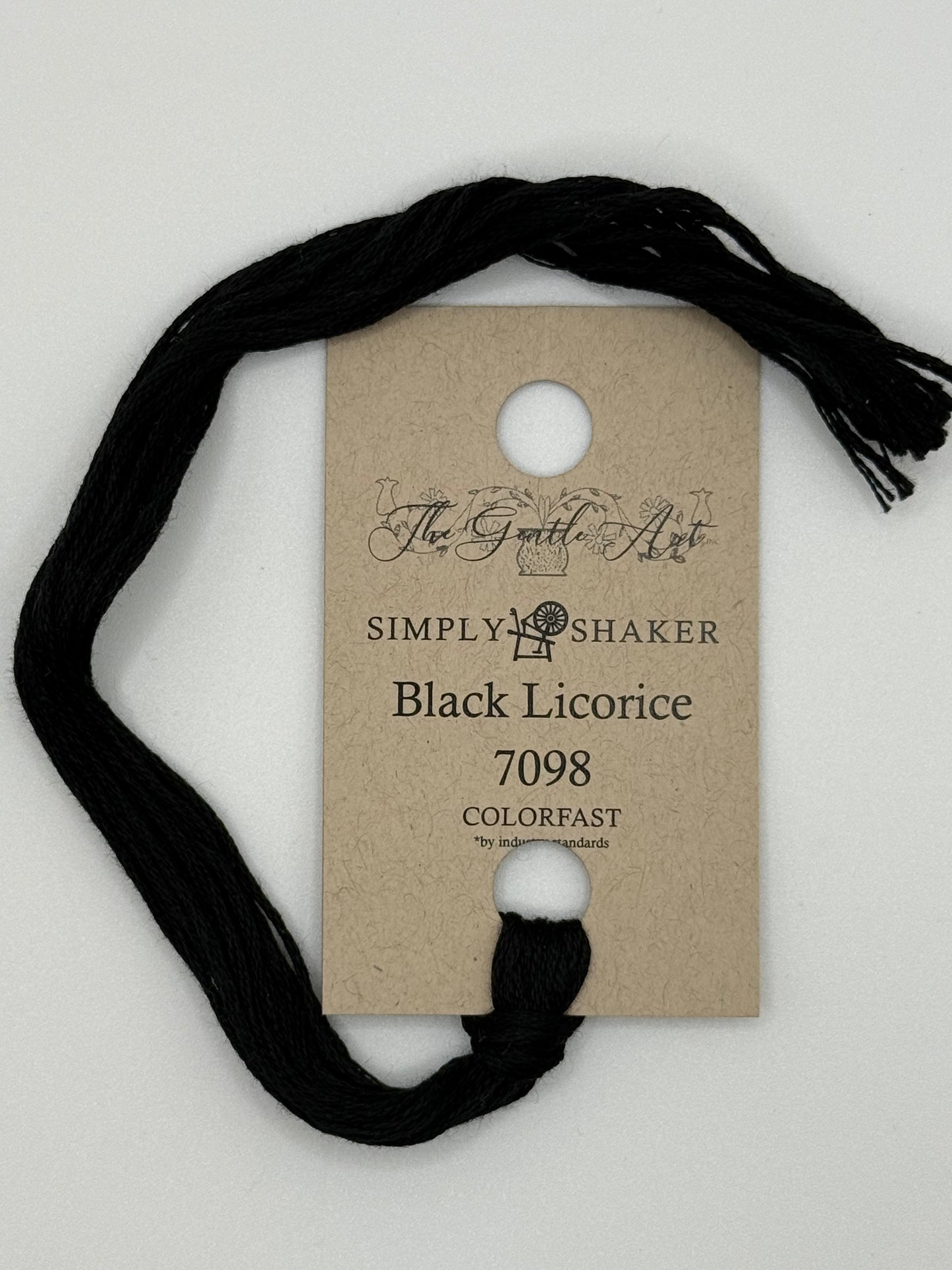 7098 Black Licorice | 6 Strand Embroidery Floss by The Gentle Art