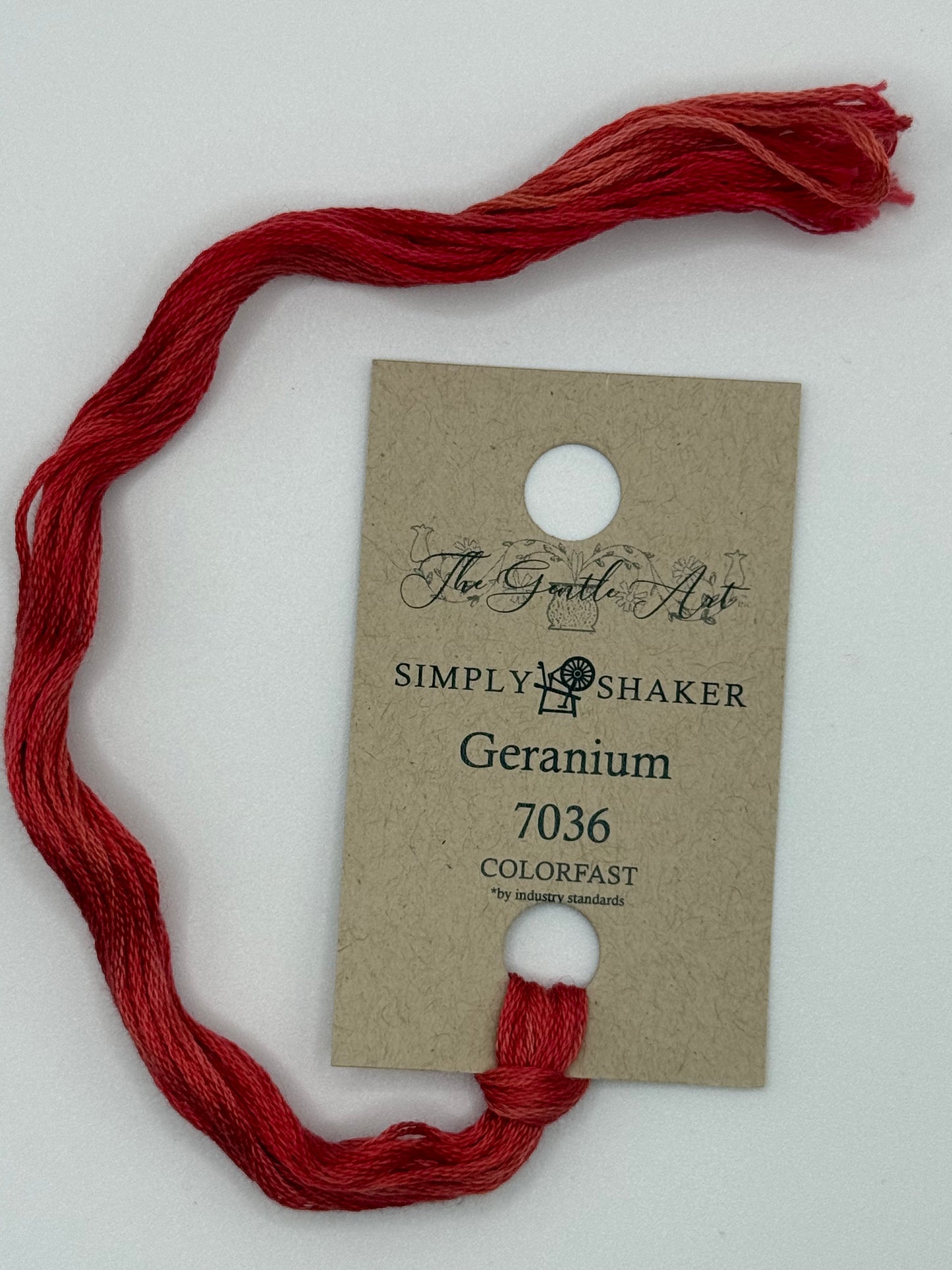7036 Geranium | 6 Strand Embroidery Floss by The Gentle Art