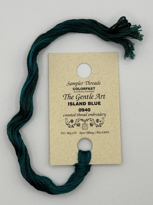 0940 Island Blue | 6 Strand Embroidery Floss by The Gentle Art