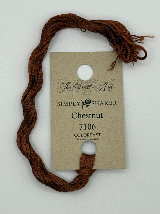 7106 Chestnut | 6 Strand Embroidery Floss by The Gentle Art