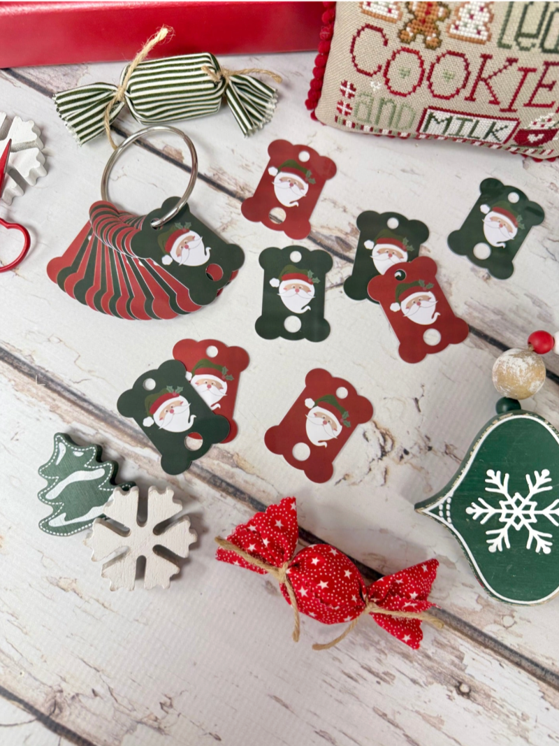 Santa Floss Drops by Primrose Cottage Stitches