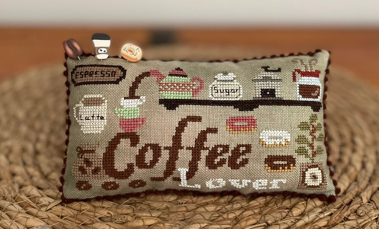 *Preorder* Coffee Lover Pillow by Mani Di Donna