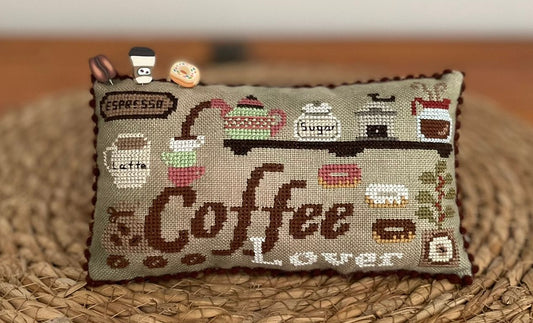 *Preorder* Coffee Lover Pillow by Mani Di Donna