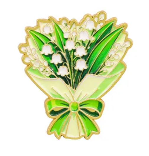 "Lily of the Valley" Needle Minder by Between Bells