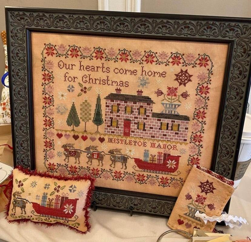 *PREORDER* Mistletoe Manor Sampler and Smalls by Pansy Patch Quilt for Needlework Marketplace