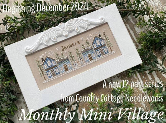 *PREORDER* January: Monthly Mini Village by Country Cottage Needleworks