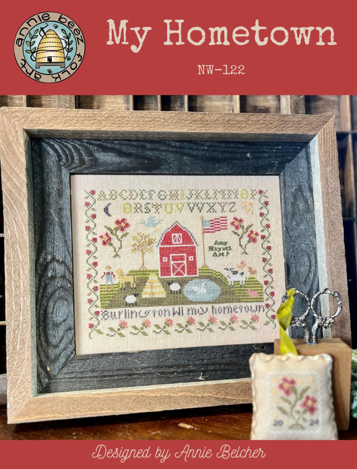 ✓ My Hometown by Annie Beez Folk Art