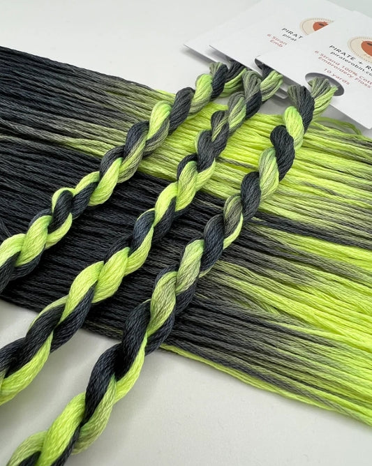 Neon Noir | 6 Strand Embroidery Floss by Pirate + Robin