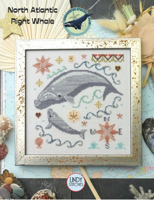 ✓ North Atlantic Right Whale by Lindy Stitches