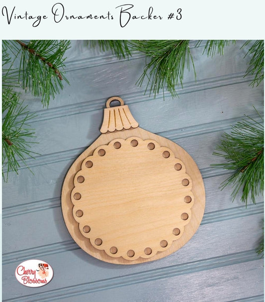 ✩Preorder✩ Vintage Ornament Backer #3 by Cherry Blossoms