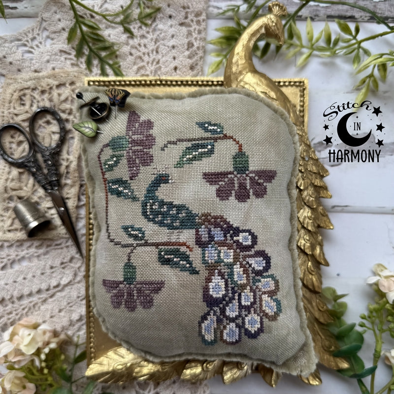 *Preorder* Peacock and Flowers by Puntini Puntini