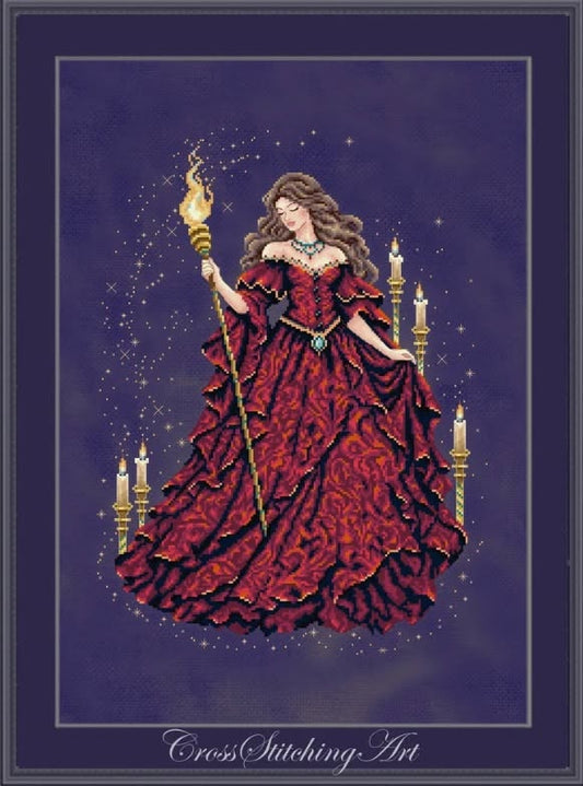 *Preorder* Rhea, Priestess of Fire by Cross Stitching Art