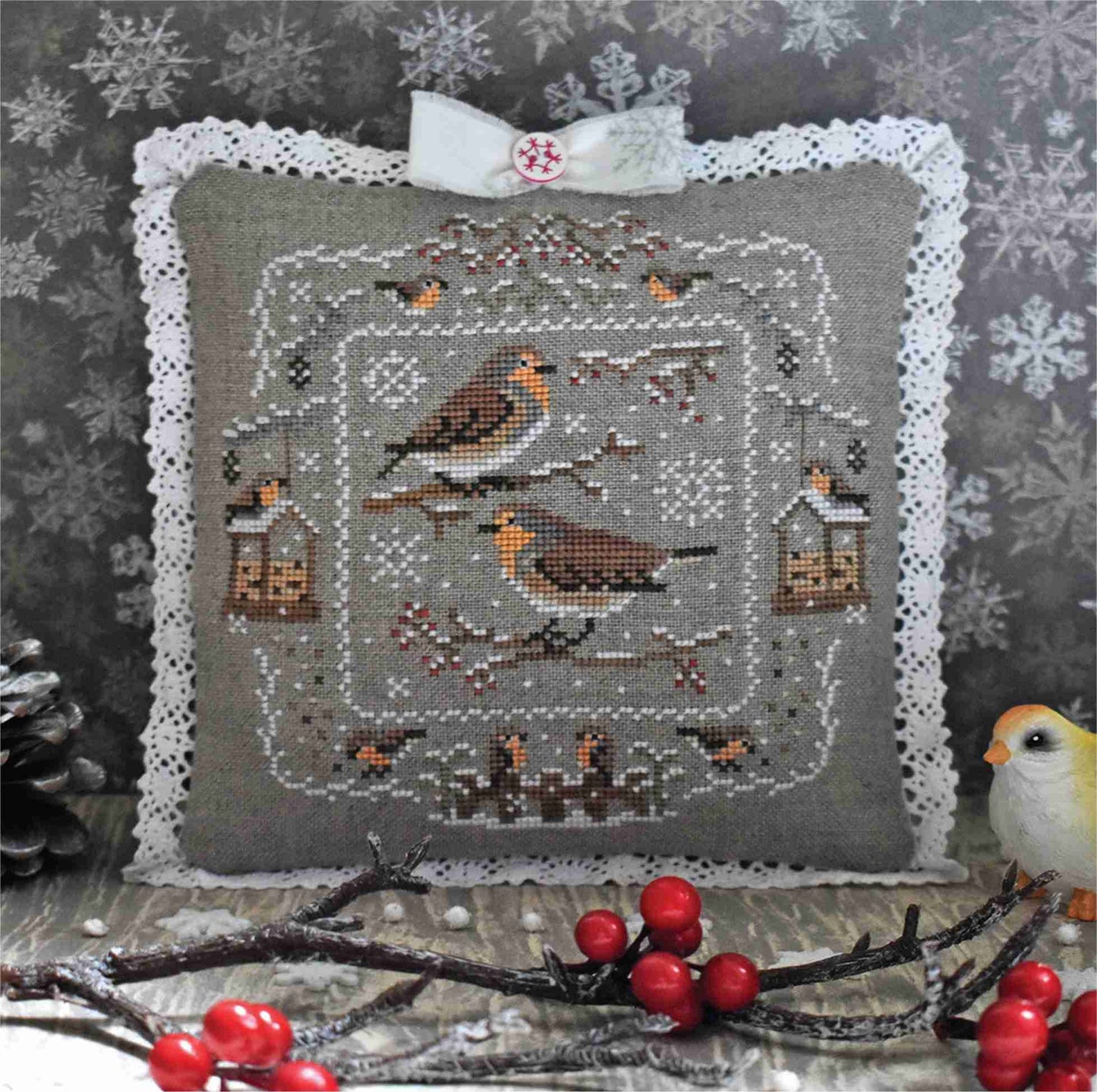 *Preorder* Robins In Winter by StitchyPrincess